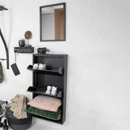 Schoenenkast Bobbie 3 laden zwart (6 paar schoenen) - 5