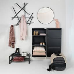 Schoenenkast Bobbie 3 laden zwart (6 paar schoenen) - 7