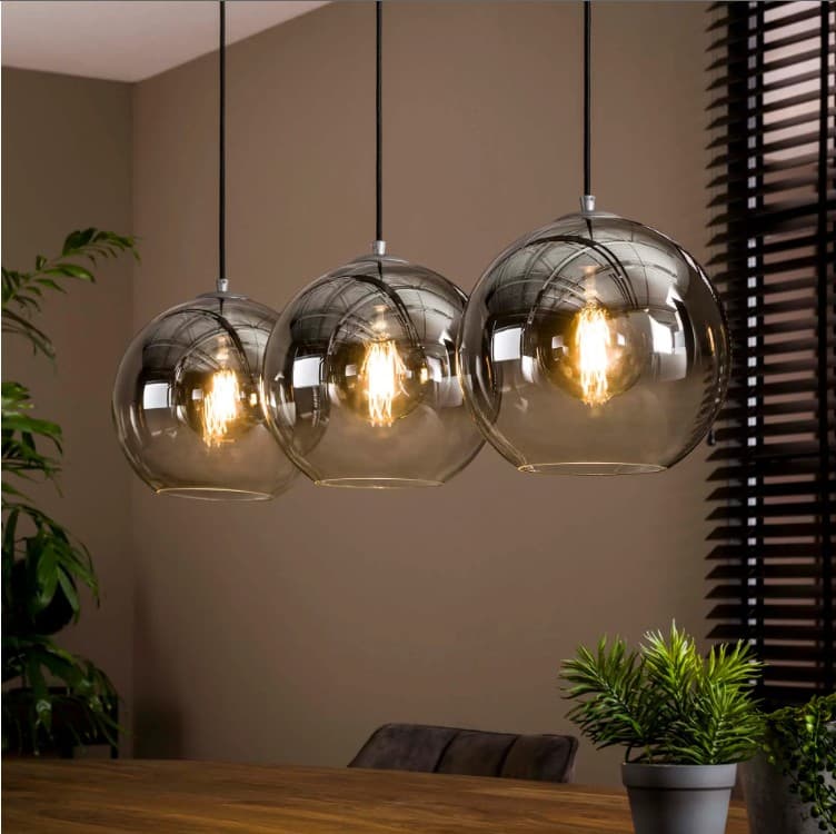 Hanglamp Bubbly 3L Oud Zilver - 1