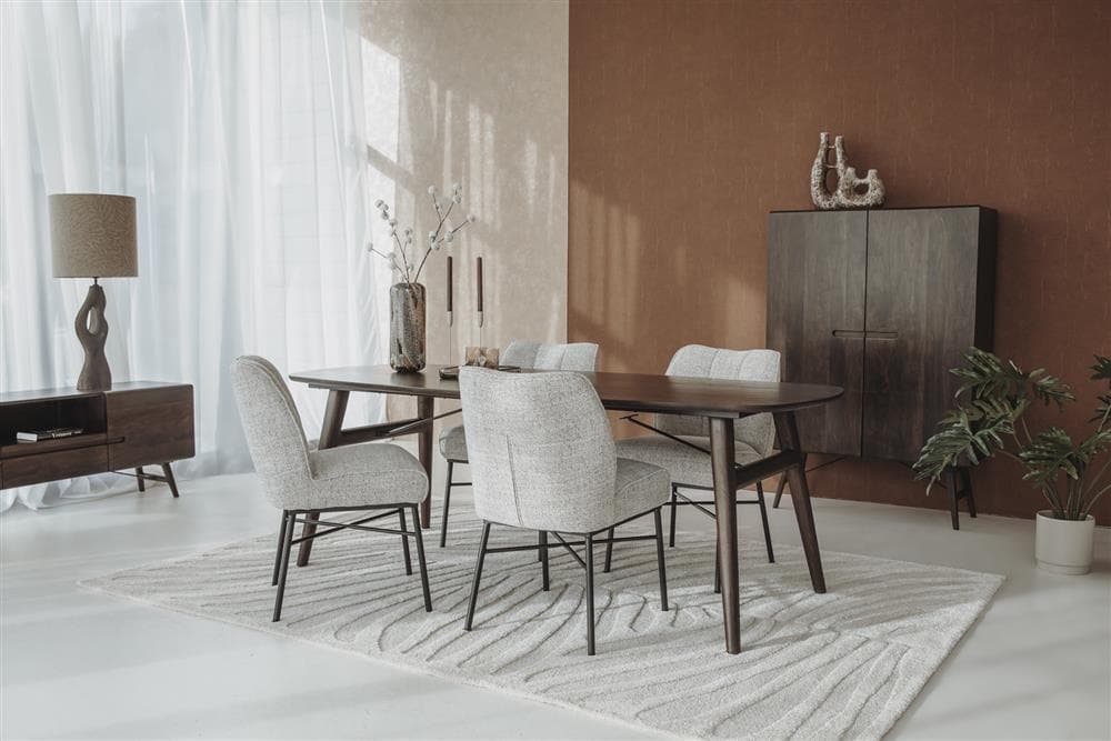 Eetkamertafel Auke Espresso Deens Ovaal 240 cm - 4