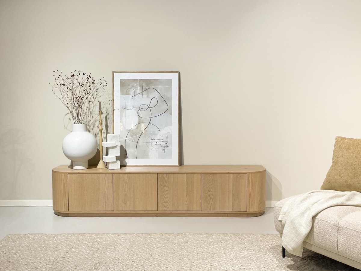 Tv-Meubel Novy 220 cm Naturel - 3