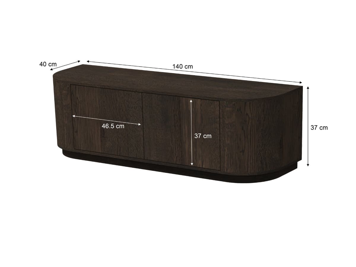 Tv-Meubel Novy 140 cm Espresso - 4