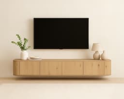 Tv-Meubel Novy Zwevend 220 cm Naturel - 3