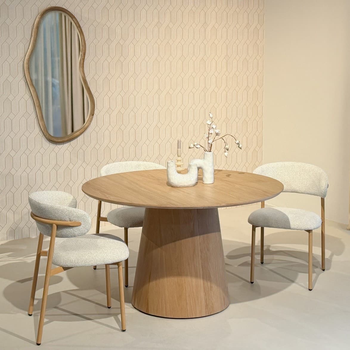 Eettafel Novy Rond 130 cm Naturel - 2