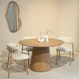 Eettafel Novy Rond 130 cm Naturel - 2