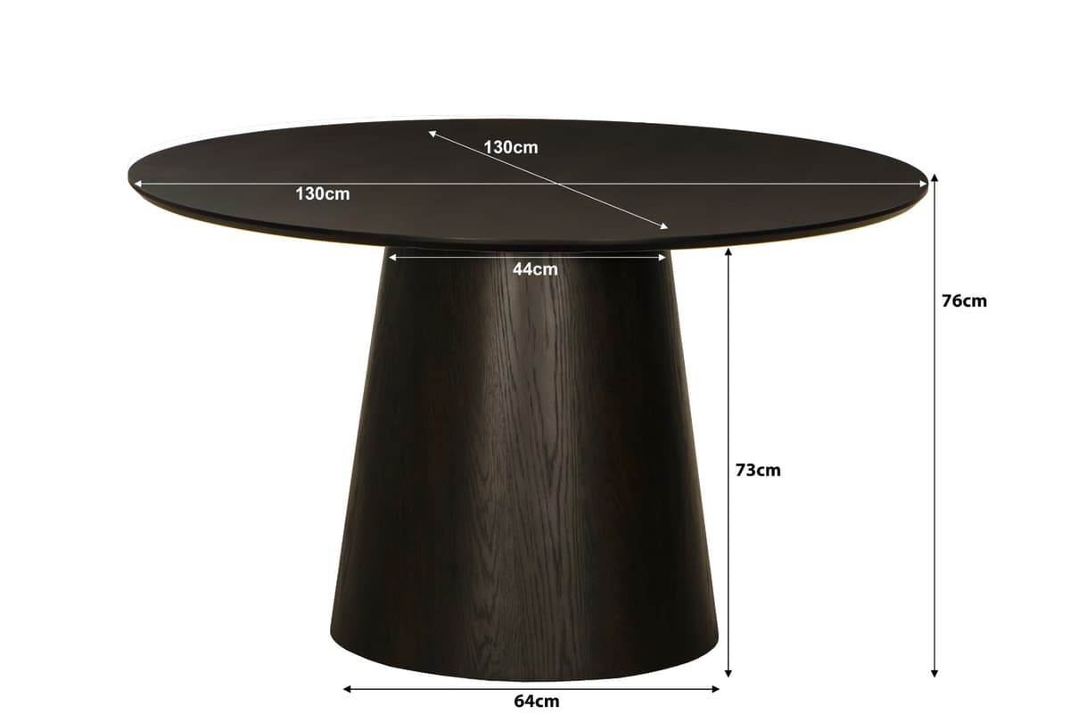 Eettafel Novy Rond 130 cm Espresso - 3