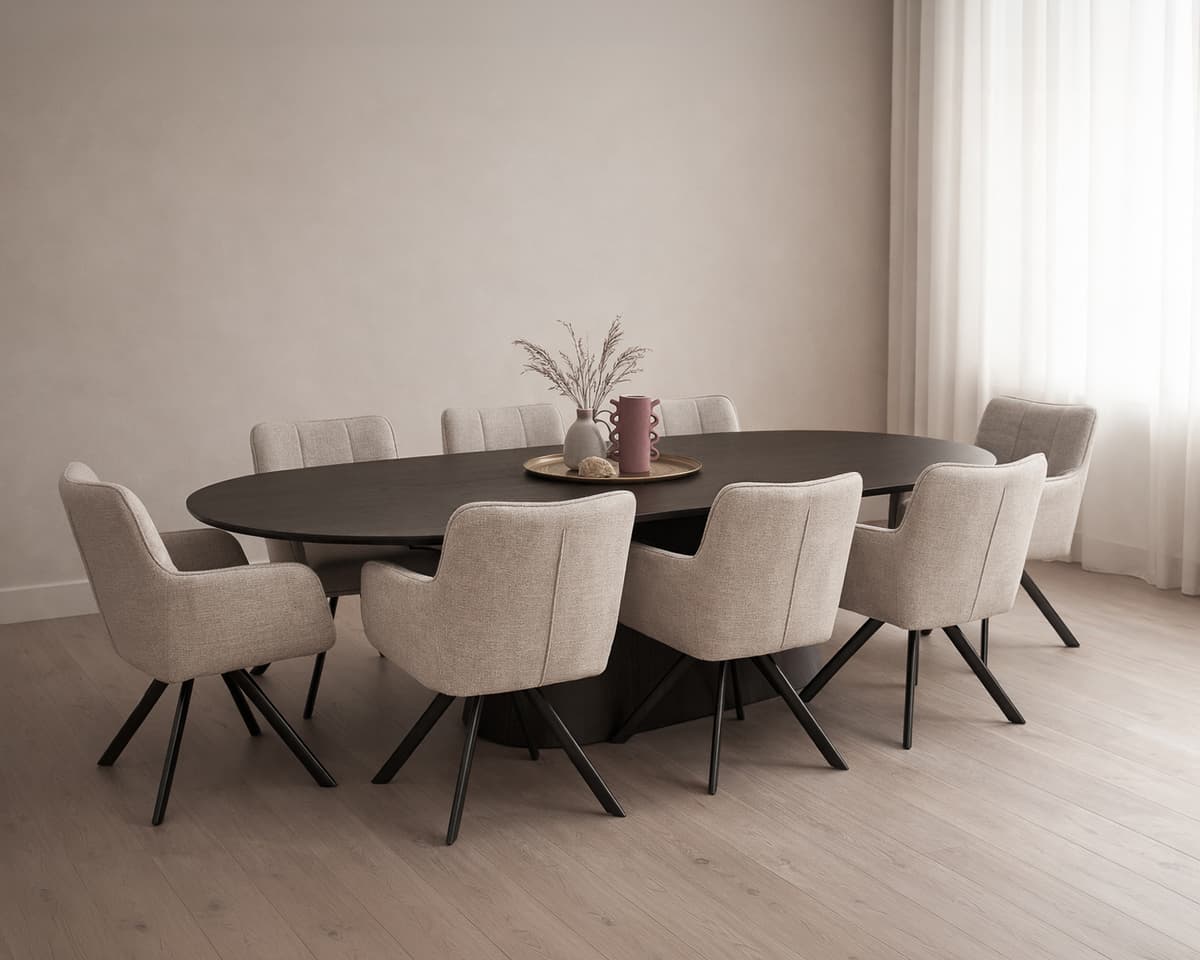 Eettafel Novy 280 cm Espresso - 5