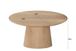 Salontafel Novy 80 cm Naturel - 3
