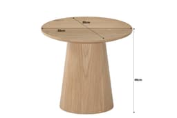 Salontafel Novy 50 cm Naturel - 3
