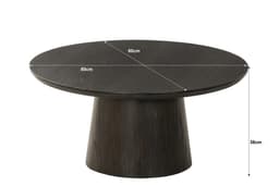 Salontafel Novy 80 cm Espresso - 3