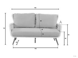 Key Largo Ivory - Lounge tuinbank 2-Zits  Apple Bee - 6