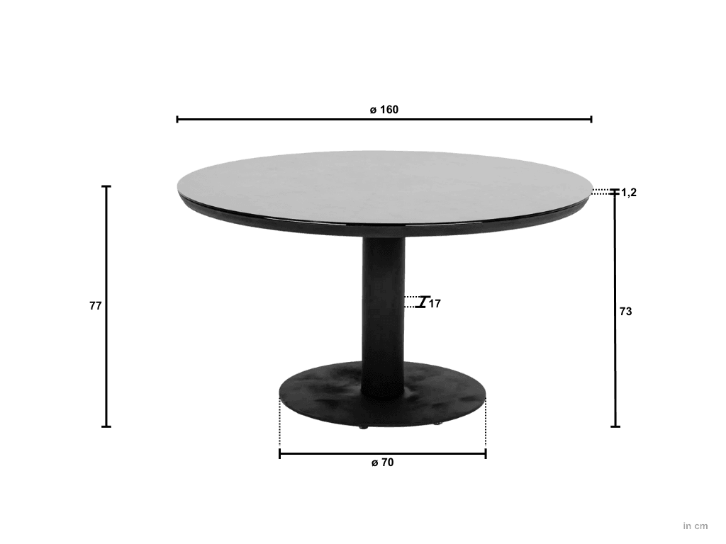 Tuintafel Melville Oyster 160 cm Apple Bee - 6