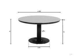 Tuintafel Melville Oyster 160 cm Apple Bee - 6