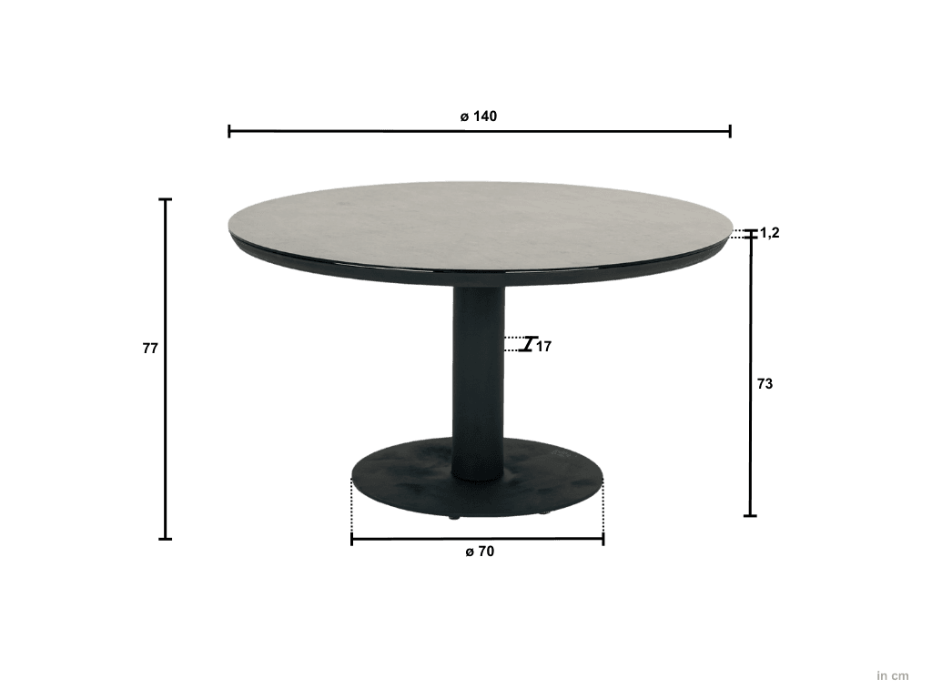 Tuintafel Melville Bronze 140 cm Apple Bee - 2