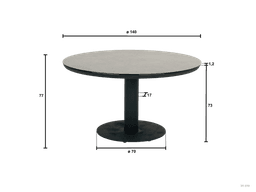 Tuintafel Melville Bronze 140 cm Apple Bee - 2