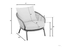 Pine Key Bronze - Lounge Fauteuil Apple Bee - 6