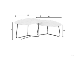 Pine Key Bronze - Lounge salontuintafel set/2  Apple Bee - 4