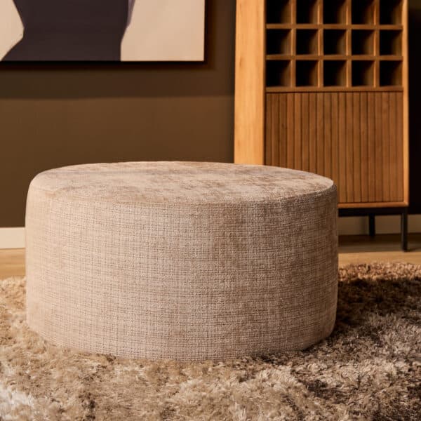 Hocker Rond 80 cm Cremona Beige - 1