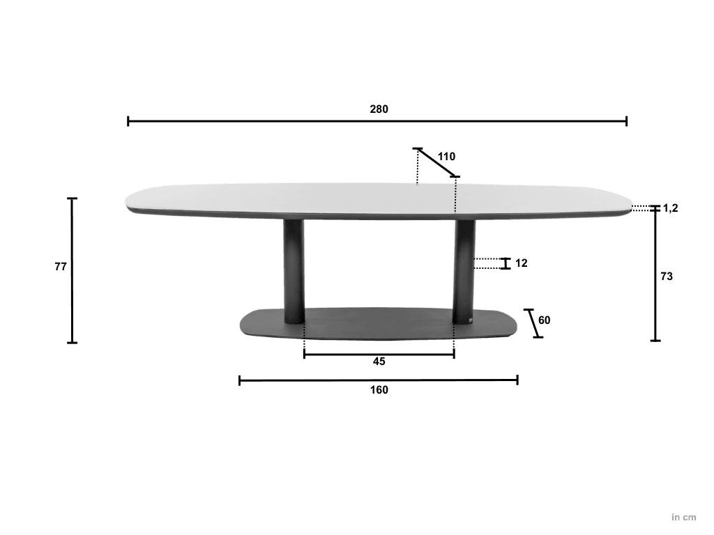 Tuintafel Melville Bronze 280 cm Apple Bee - 7