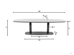 Tuintafel Melville Bronze 280 cm Apple Bee - 7