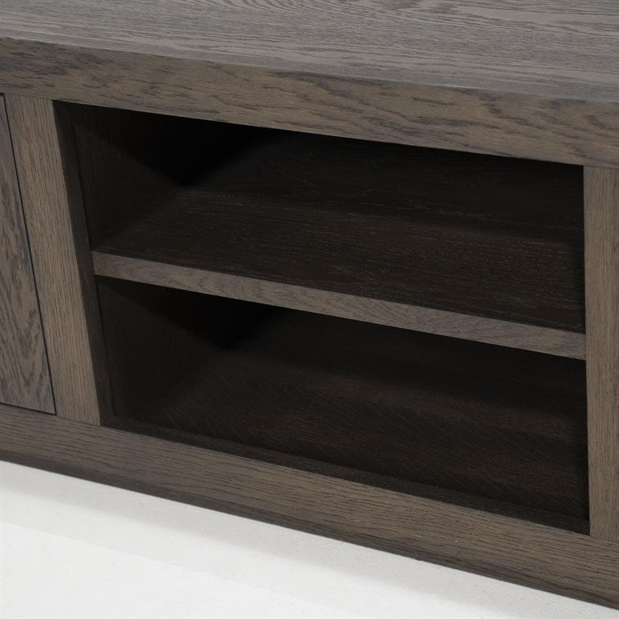 TV meubel Helsinki 160 cm - bruin - 4