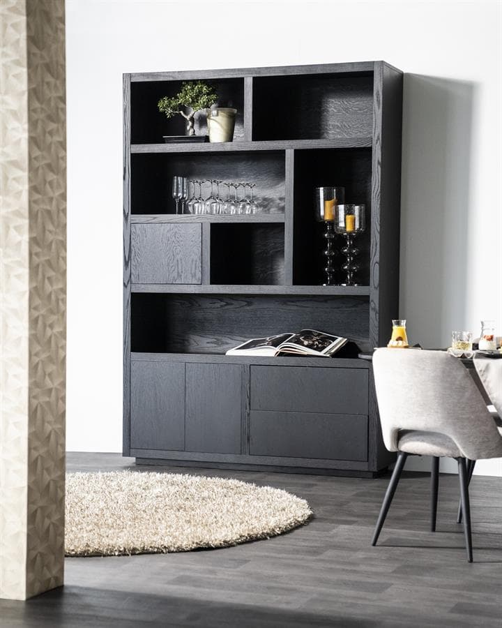 Kabinet Helsinki 150x220 cm - zwart - 1