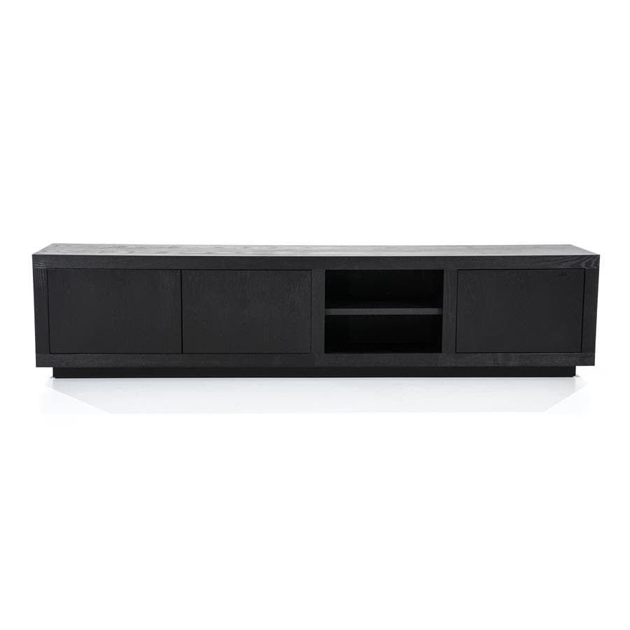 TV meubel Helsinki 200 cm - zwart - 1