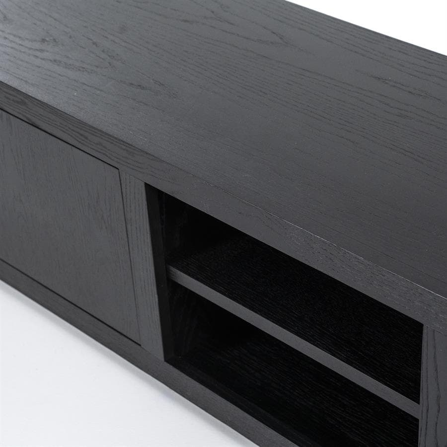 TV meubel Helsinki 200 cm - zwart - 3
