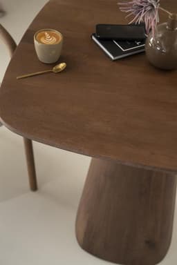 Eettafel Aron vierkant 80x80 - lichtbruin - 2
