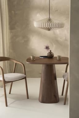 Eettafel Aron vierkant 80x80 - lichtbruin - 1