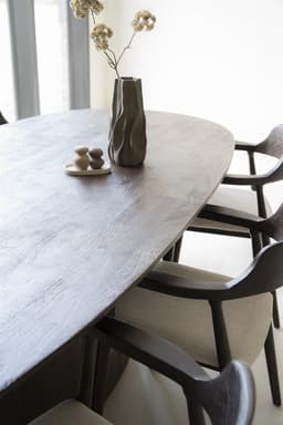 Eettafel Aron ovaal 250x110 - bruin - 2