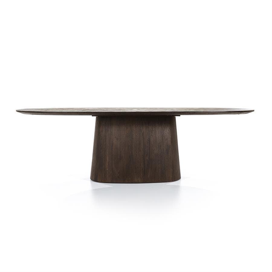 Eettafel Aron ovaal 250x110 - bruin - 3