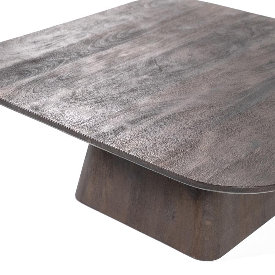 Salontafel Aron vierkant 80x80 - bruin - 3