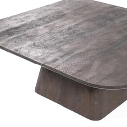 Salontafel Aron vierkant 80x80 - bruin - 3