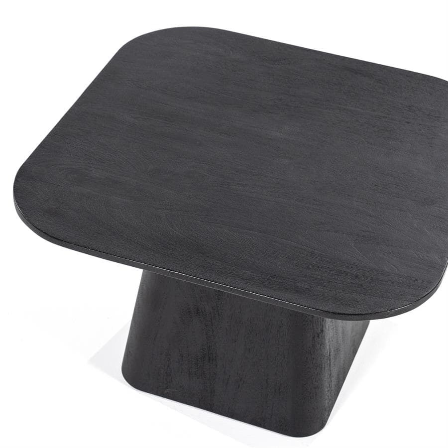 Bijzettafel Aron vierkant 60x60 - zwart - 3