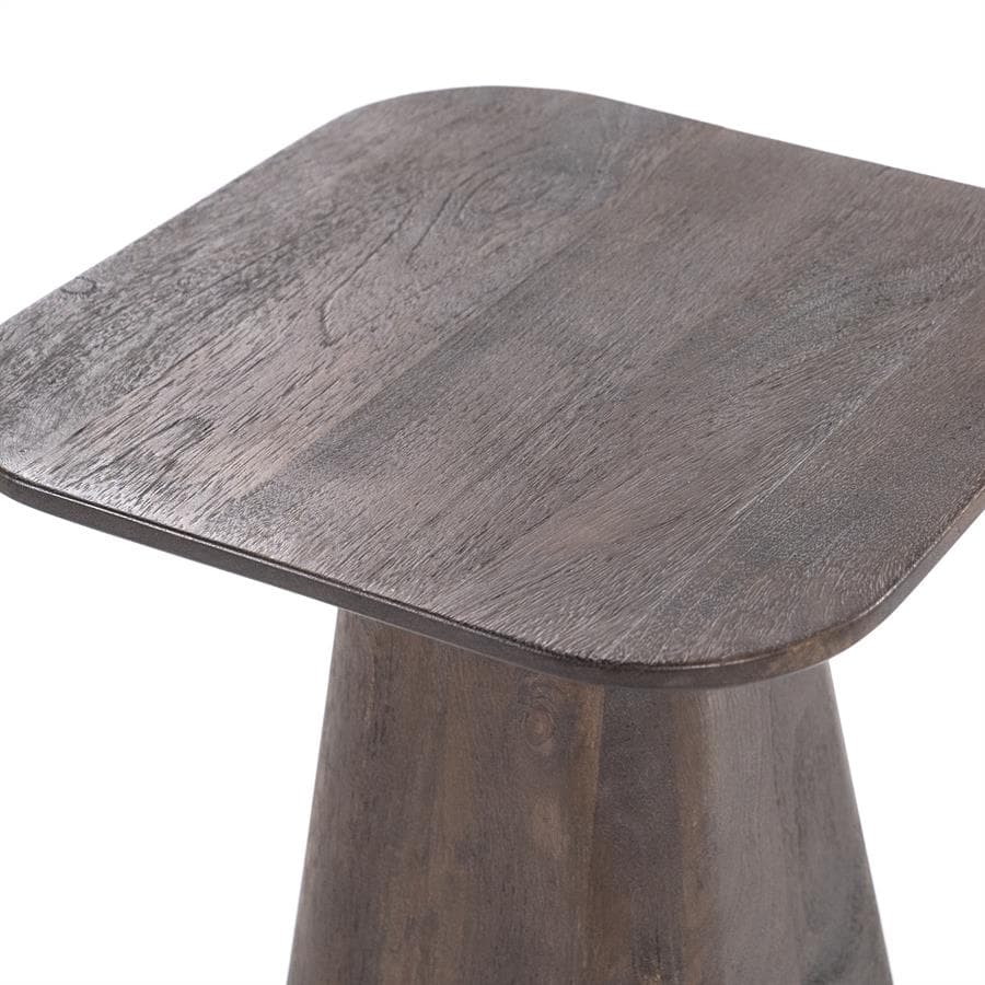 Bijzettafel Aron vierkant 40x40 - bruin - 3