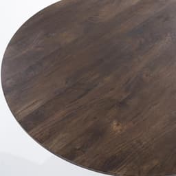 Eettafel Aron rond 130 - bruin - 3