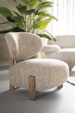 Fauteuil Reza bruin - taupe Bay - 1