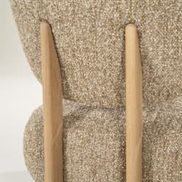 Fauteuil Reza naturel - taupe Bay - 3