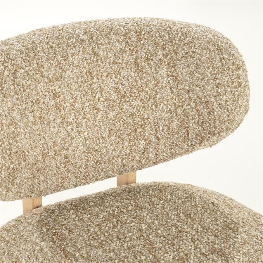 Fauteuil Reza naturel - taupe Bay - 4