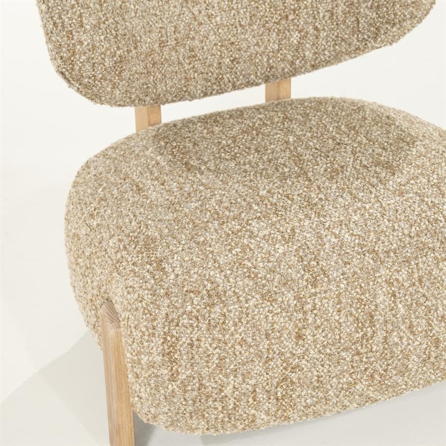 Fauteuil Reza naturel - taupe Bay - 5