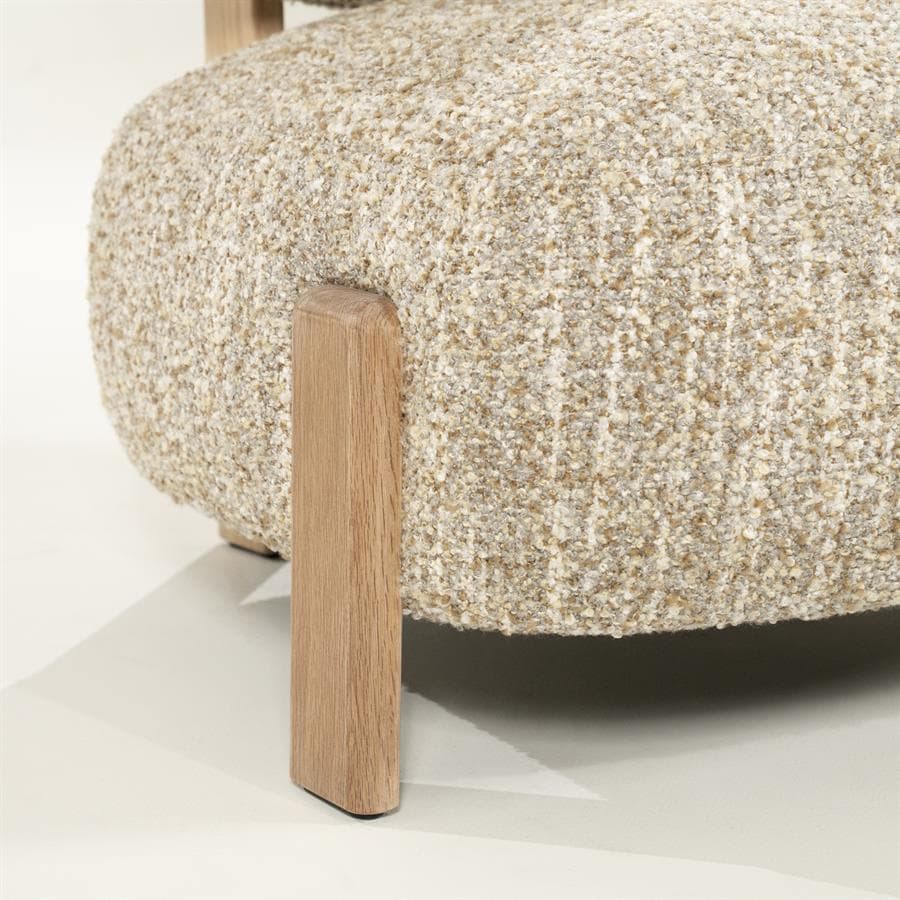 Fauteuil Reza naturel - beige Bay - 6