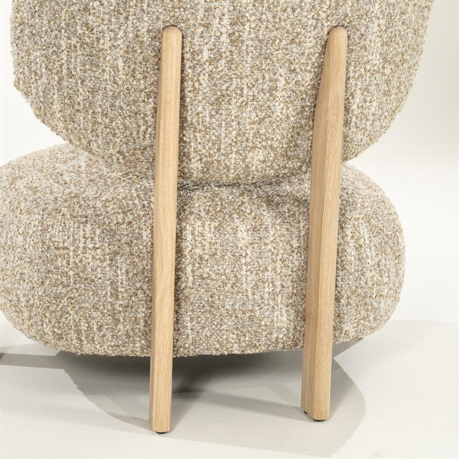 Fauteuil Reza naturel - beige Bay - 3