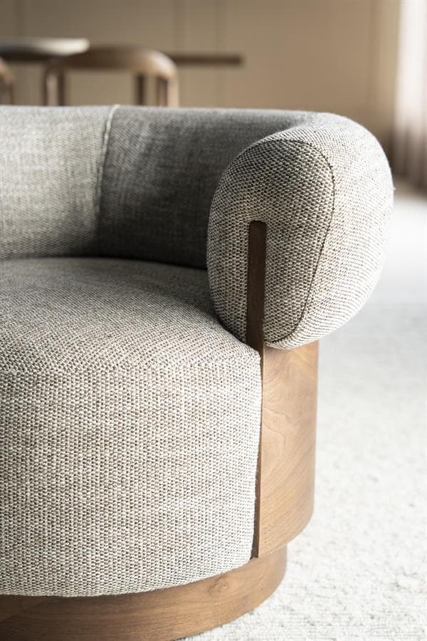 Fauteuil Nila bruin - taupe Vanu - 3