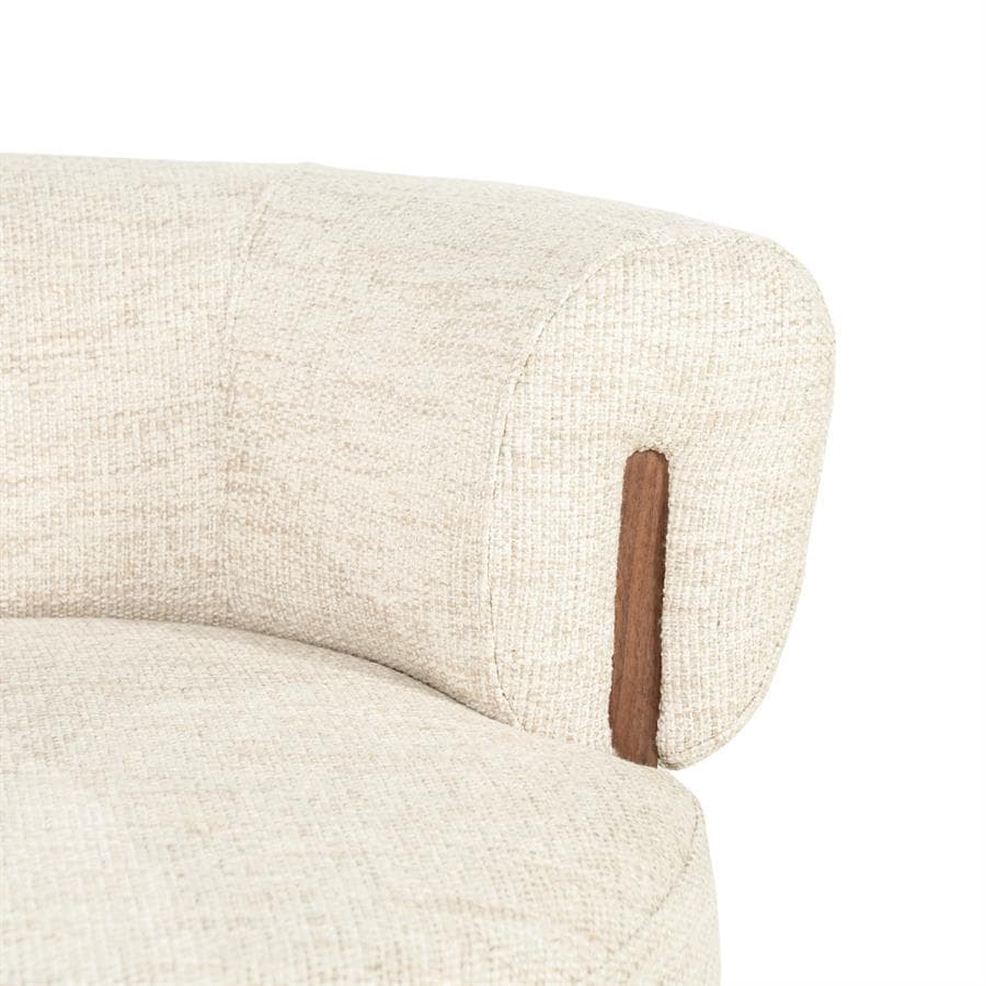 Fauteuil Nila bruin - beige Vanu - 3