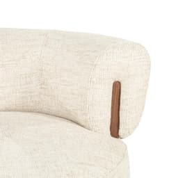 Fauteuil Nila bruin - beige Vanu - 3