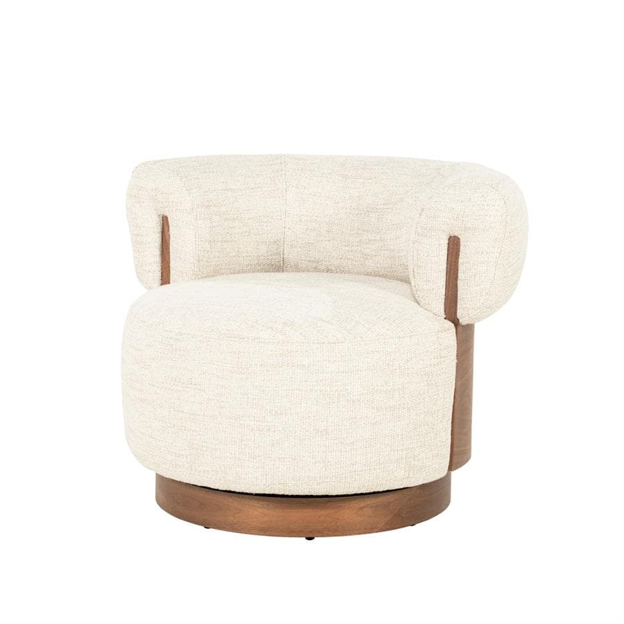 Fauteuil Nila bruin - beige Vanu - 1