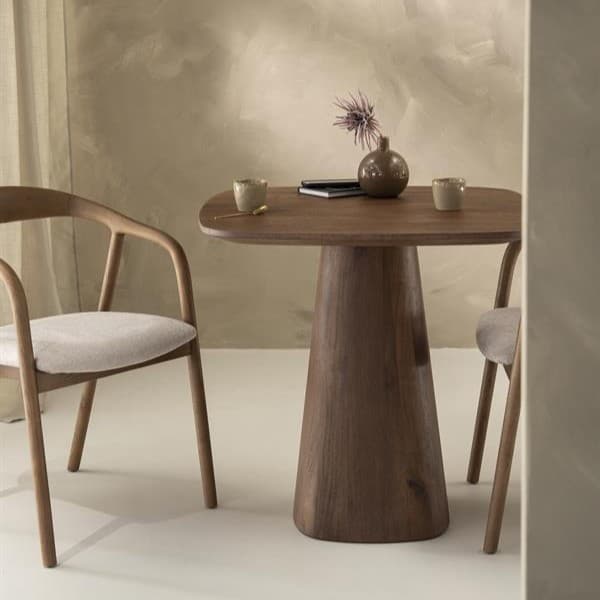 Eettafel Aron vierkant 80x80 - lichtbruin