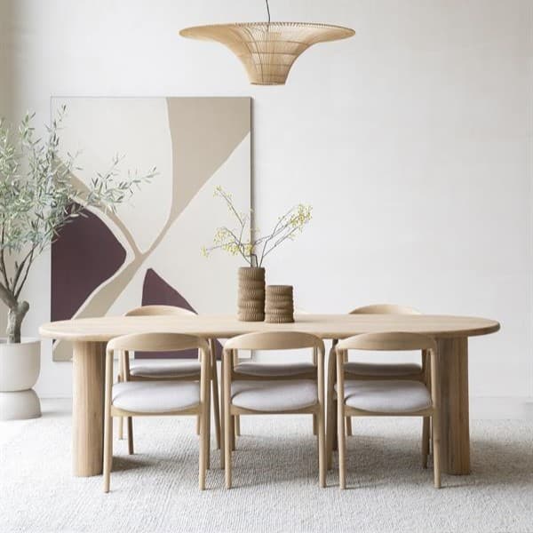 Eettafel Josh 250x110 cm - naturel