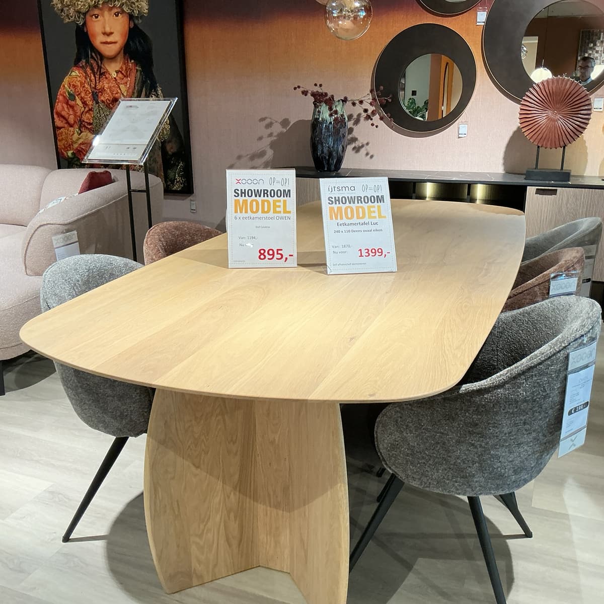 Showroommodel eetkamertafel Luc - 1